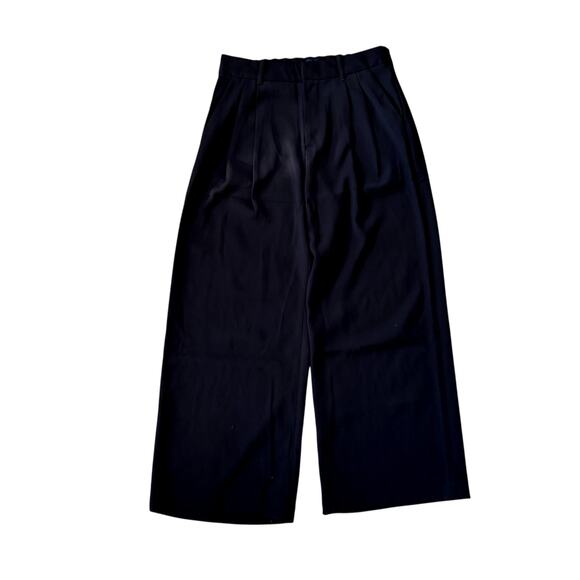 Gap 365 High Rise Pleated Trousers Black Women's Size 8 Petite - Picture 3 of 7